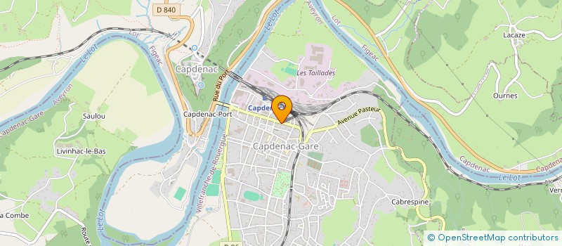 localisation de l'entreprise LES COIFFURES DE VIRGINIE à CAPDENAC-GARE