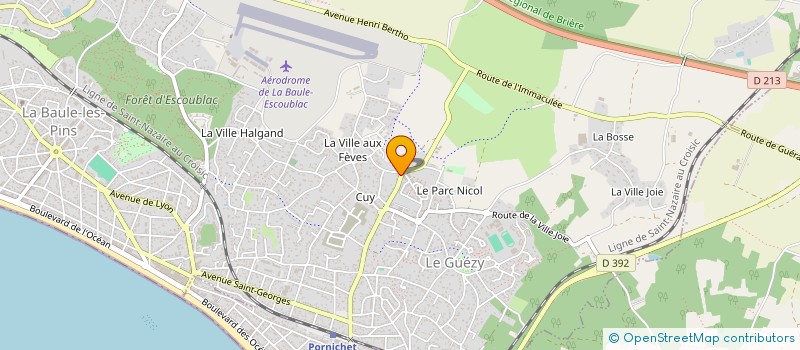 localisation de l'entreprise LES COLETTES à LA BAULE-ESCOUBLAC