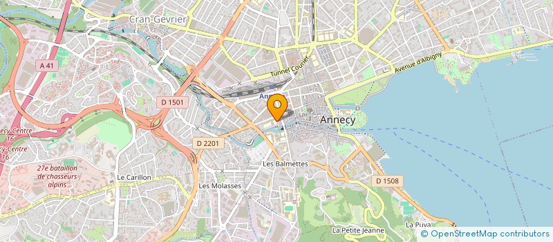 localisation de l'entreprise LES COLIBRIS à ANNECY