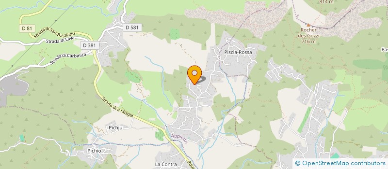localisation de l'entreprise LES COLIBRIS à APPIETTO