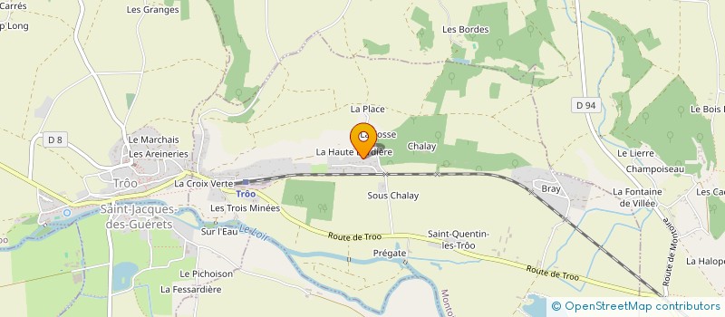 localisation de l'entreprise LES COLIBRIS  MONTOIRE-SUR-LE-LOIR