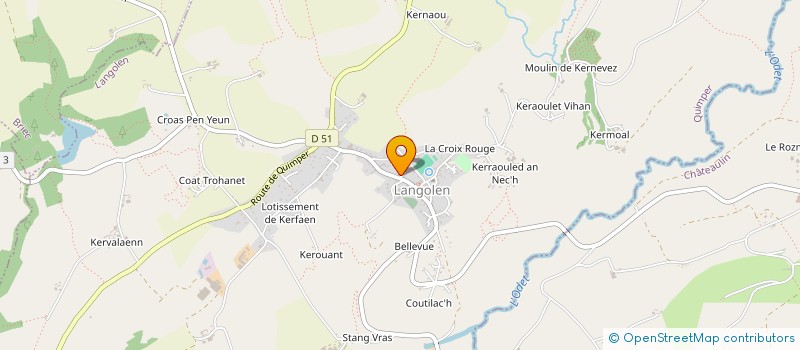 localisation de l'entreprise LES COLIBRIS  LANGOLEN