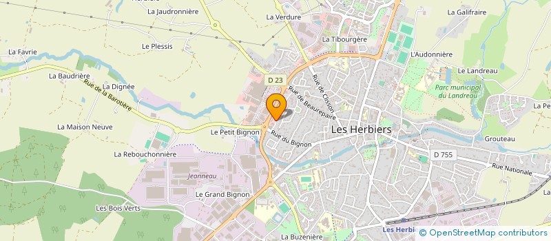 localisation de l'entreprise LES COLIBRIS à LES HERBIERS
