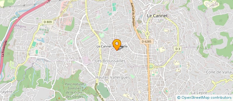 localisation de l'entreprise LES COLIBRIS à LE CANNET
