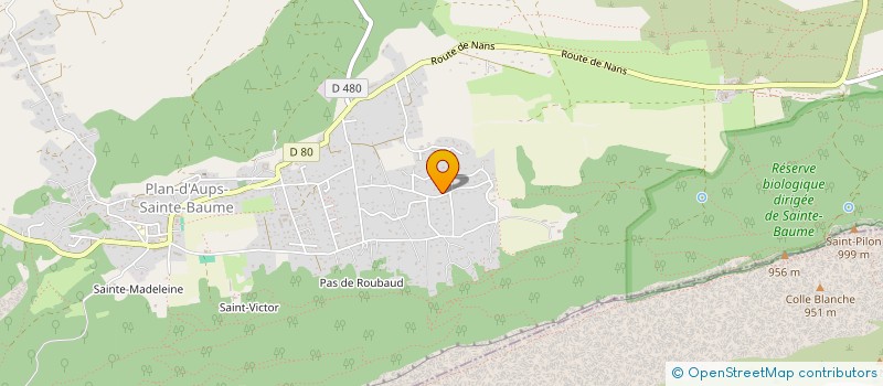 localisation de l'entreprise LES COLLECTIONNEURS DE LA STE-BAUME  AURIOL