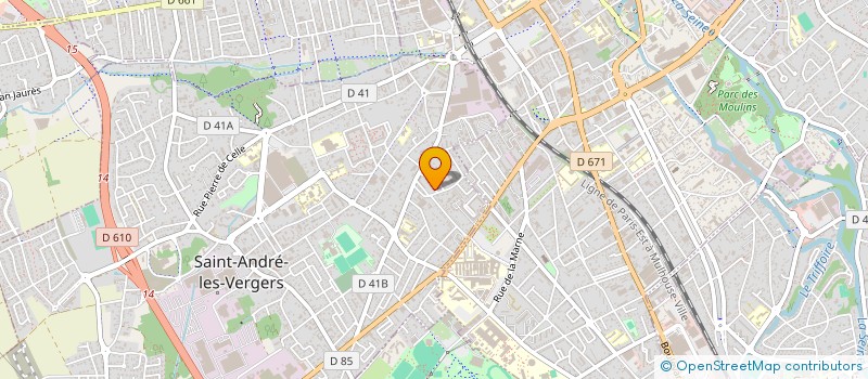 localisation de l'entreprise LES COLLECTIONNEURS DE MEDAILLES TOURISTI  SAINT-ANDRE-LES-VERGERS