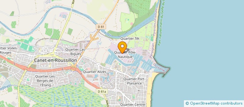 localisation de l'entreprise LES COLLECTIONS DE FANNETTE à CANET-EN-ROUSSILLON