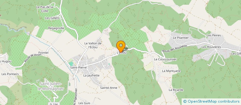 localisation de l'entreprise LES COLLINES à VINON-SUR-VERDON