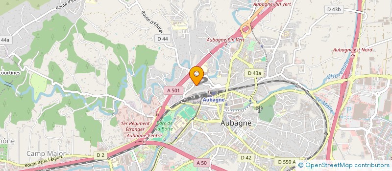 localisation de l'entreprise LES COLLINES à AUBAGNE
