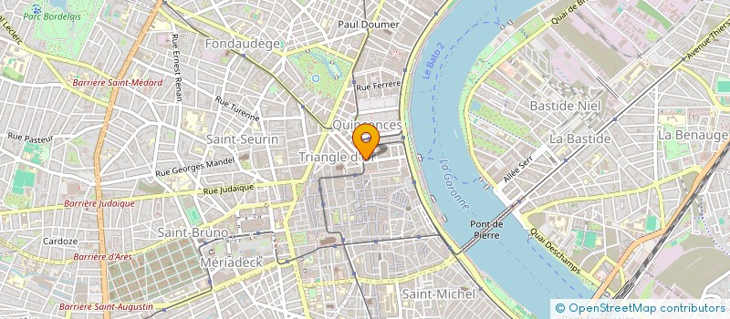 localisation de l'entreprise LES COLLINES D'ARCADIA à BORDEAUX