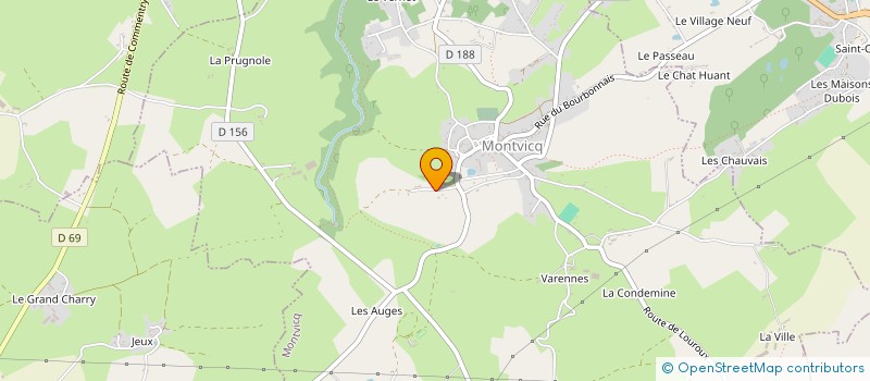 localisation de l'entreprise LES COLLINS  MONTVICQ