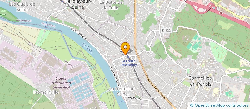 localisation de l'entreprise LES COLOCS EN 44L  LA FRETTE-SUR-SEINE