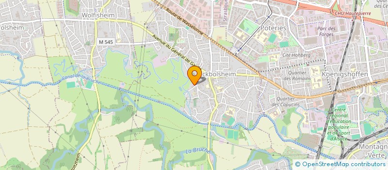 localisation de l'entreprise LES COLOMBAGES  ECKBOLSHEIM