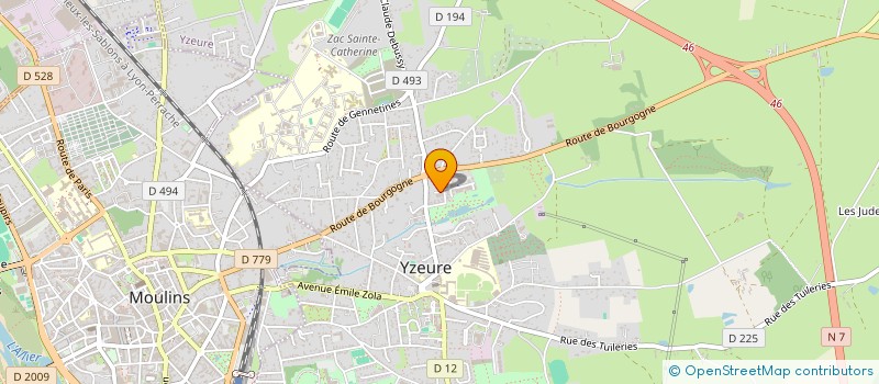 localisation de l'entreprise LES COLOMBELLES-VOIX  TOULON-SUR-ALLIER