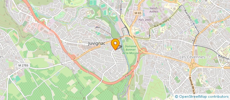 localisation de l'entreprise LES COLOMBES  JUVIGNAC