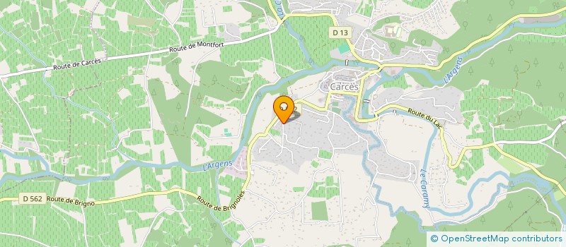 localisation de l'entreprise LES COLOMBES  CARCES