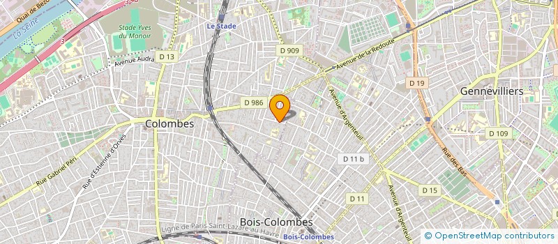 localisation de l'entreprise LES COLOMBES à COLOMBES