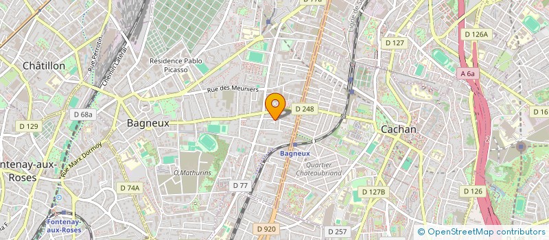 localisation de l'entreprise LES COLOMBES à BAGNEUX