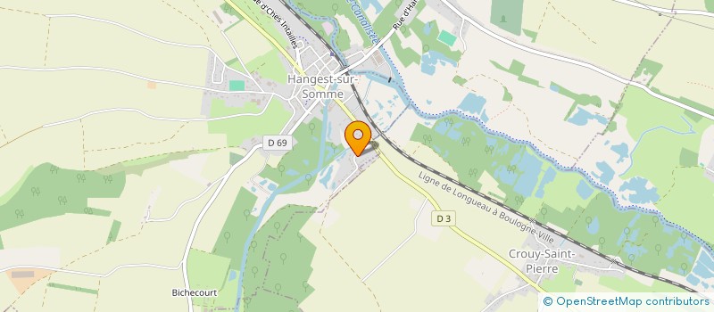 localisation de l'entreprise LES COLOMBES  HANGEST-SUR-SOMME