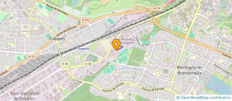 localisation de l'entreprise LES COLOMBES  MONTIGNY LE BRETONNEUX