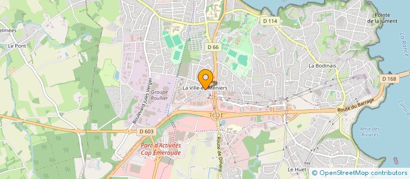 localisation de l'entreprise LES COLOMBES  PLEURTUIT