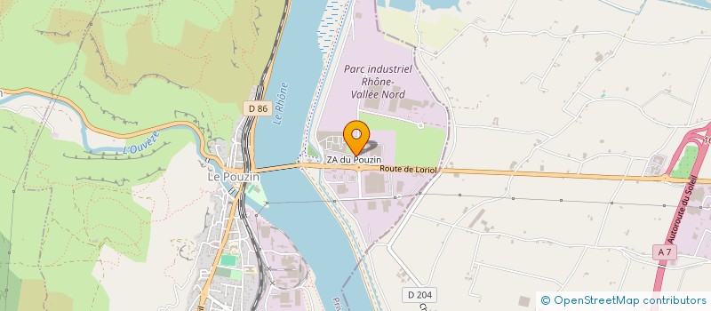 localisation de l'entreprise LES COLOMBES  LE POUZIN