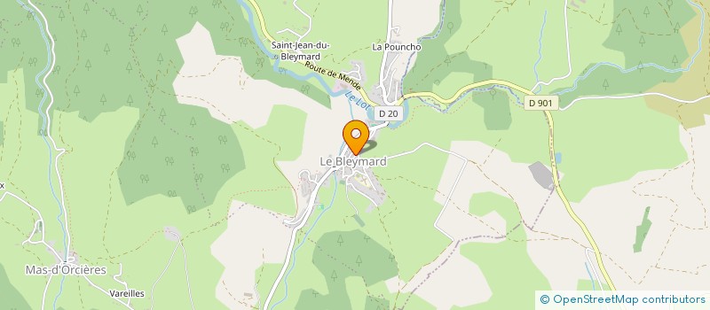 localisation de l'entreprise LES COLOMBES DE CHAREDONDE à MONT LOZERE ET GOULET