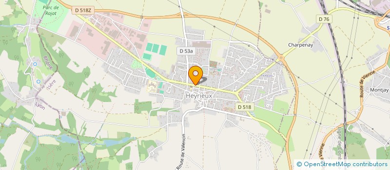 localisation de l'entreprise LES COLOMBES DE SAUGNIEU  HEYRIEUX