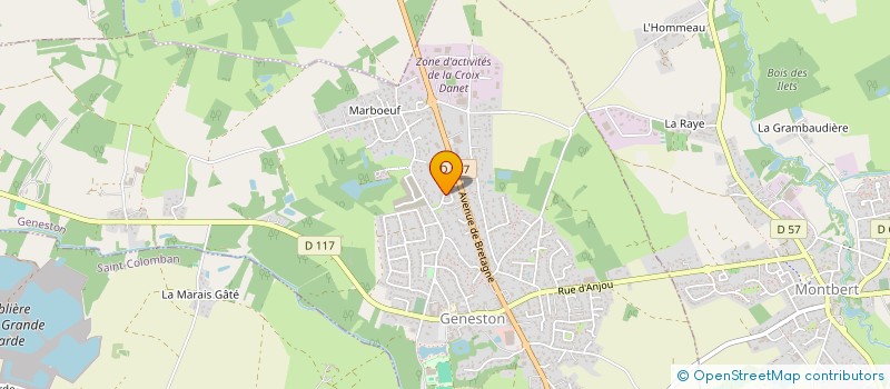 localisation de l'entreprise LES COLOMBES GENESTONNAISES  GENESTON
