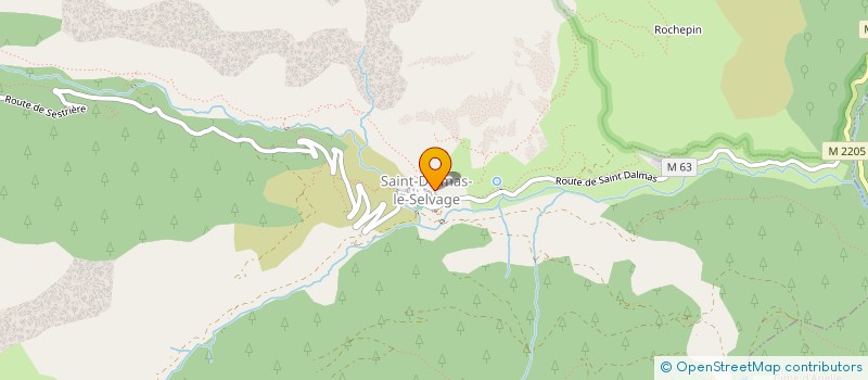 localisation de l'entreprise LES COLOMBIERES  SAINT-DALMAS-LE-SELVAGE