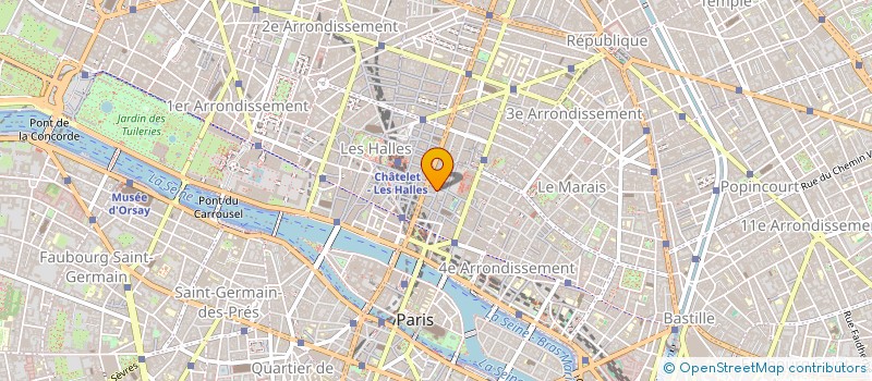 localisation de l'entreprise LES COLONIES à PARIS