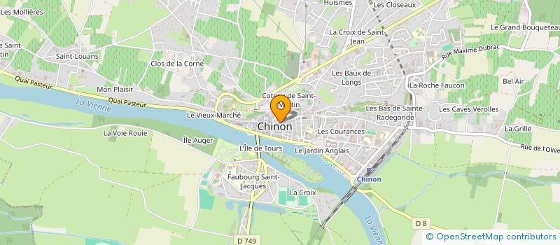 localisation de l'entreprise LES COLONNES à CHINON
