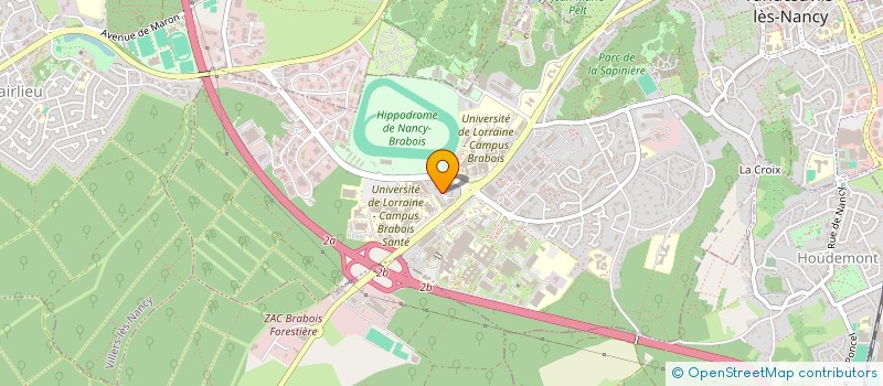 localisation de l'entreprise LES COLONNES  VANDUVRE-LES-NANCY