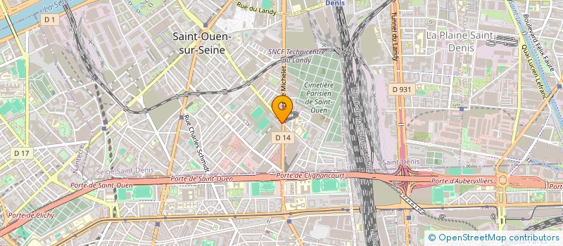 localisation de l'entreprise LES COLONNES à SAINT-OUEN-SUR-SEINE