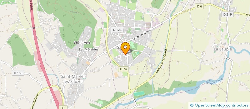 localisation de l'entreprise LES COLONNES  SAUZET