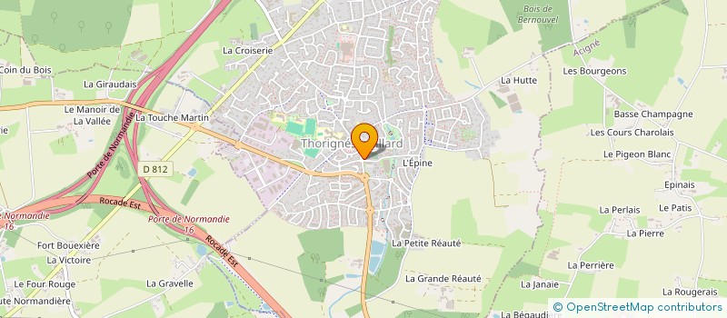 localisation de l'entreprise LES COLONNETTES  THORIGNE-FOUILLARD