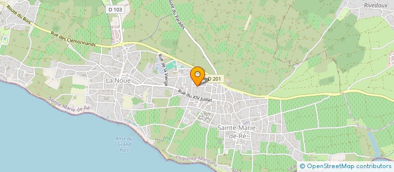 localisation de l'entreprise LES COLORIE.ES  SAINTE-MARIE-DE-RE