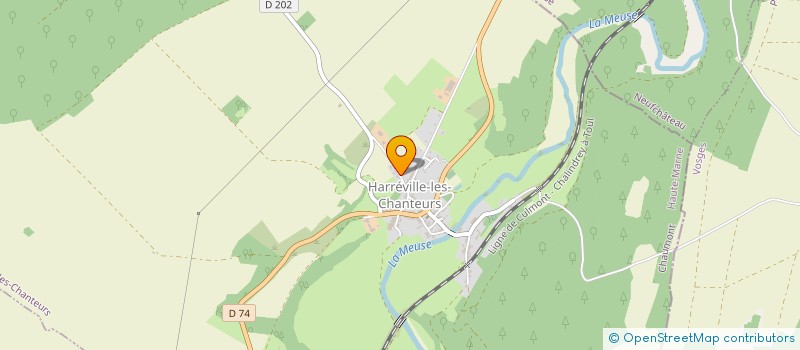 localisation de l'entreprise LES COLPORTEURS à HARREVILLE-LES-CHANTEURS
