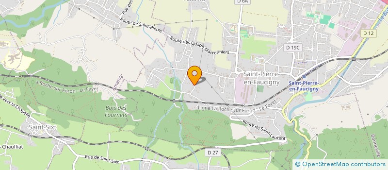 localisation de l'entreprise LES COLS GOURMANDS à SAINT-PIERRE-EN-FAUCIGNY