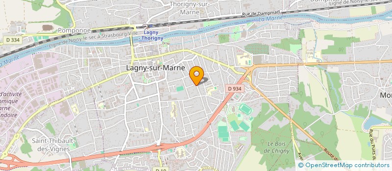 localisation de l'entreprise LES COLS VERTS  LAGNY-SUR-MARNE