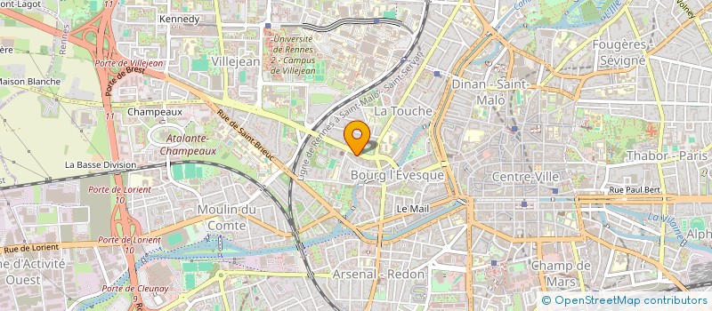 localisation de l'entreprise LES COLS VERTS RENNES  RENNES