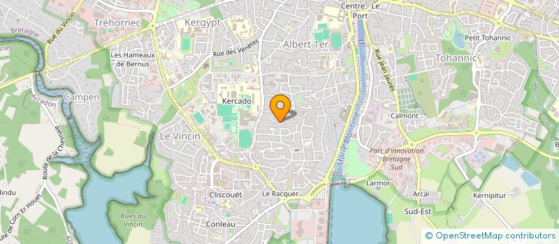localisation de l'entreprise LES COLS VERTS VANNES à VANNES