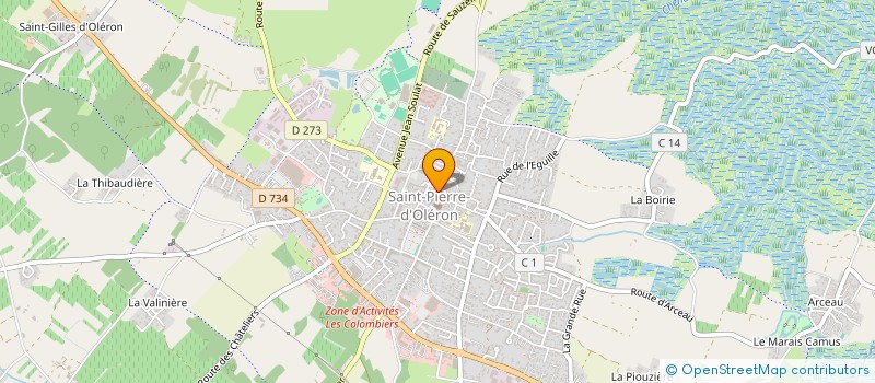 localisation de l'entreprise LES COLVERTS DOLUSIEN  SAINT-PIERRE-D'OLERON