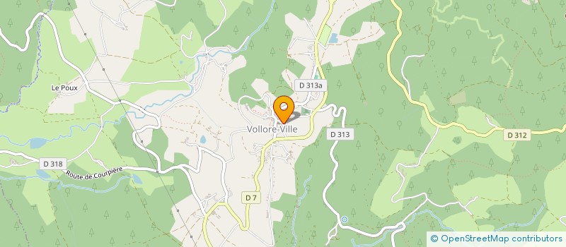 localisation de l'entreprise LES COM' TROTTERS  VOLLORE-VILLE