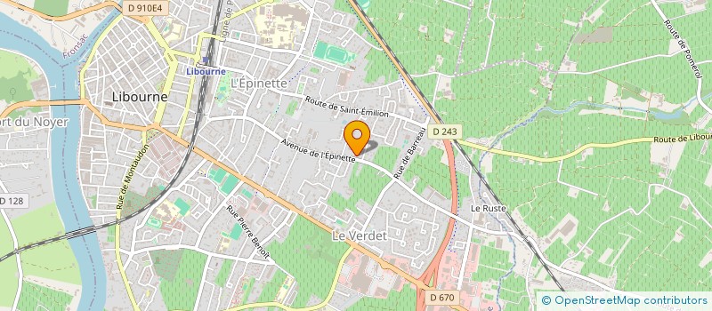 localisation de l'entreprise LES COMAINS  LIBOURNE