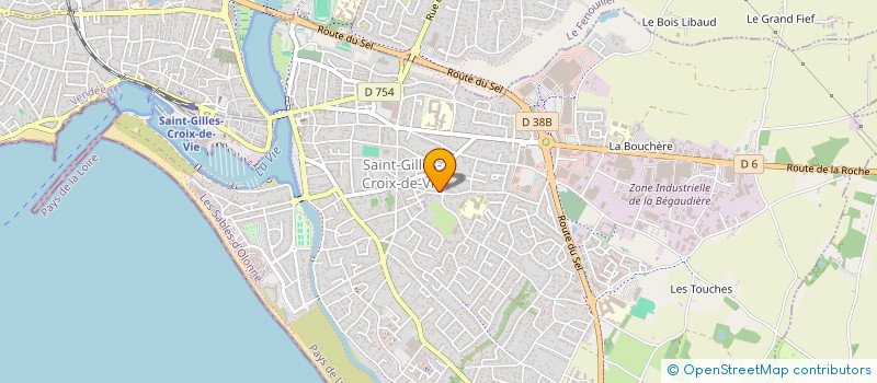 localisation de l'entreprise LES COMBATTANTS VARIABLES  SAINT-GILLES-CROIX-DE-VIE