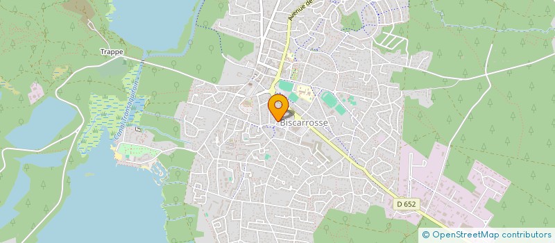 localisation de l'entreprise LES COMBE  BISCARROSSE