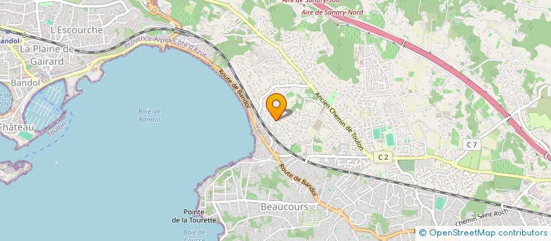 localisation de l'entreprise LES COMBES à SANARY-SUR-MER