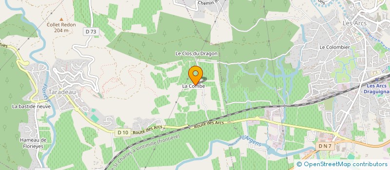 localisation de l'entreprise LES COMBES à TARADEAU