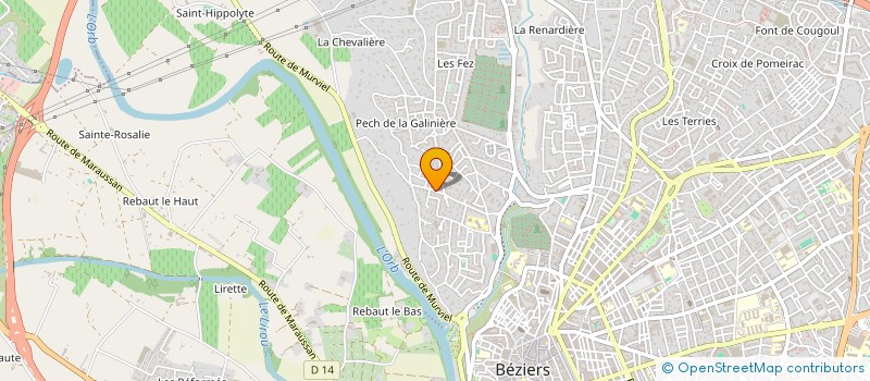 localisation de l'entreprise LES COMBES  MONTPELLIER